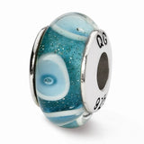 Aqua Dot Glass Bead