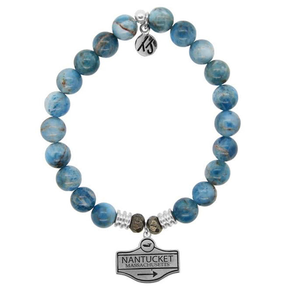 Arctic Apatite Street Sign StACKed Bracelet