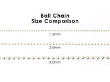 3 MM Sterling Silver Ball Chain