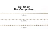 2.5 MM Sterling Silver Ball Chain