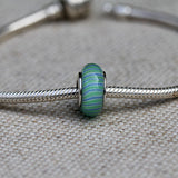 Blue and Green Glass Bead