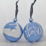 Blue & White Nantucket Island Ornament