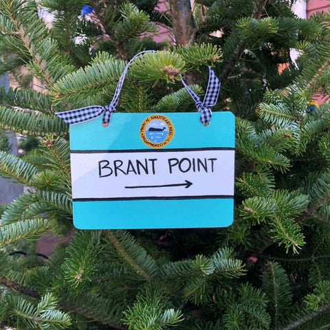 "Brant Point" Nantucket Street Sign Ornament