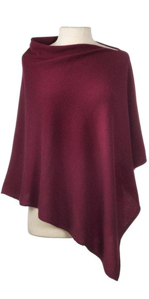 Cashmere Cape in Claret