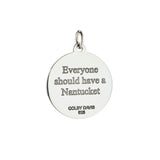 Small Nantucket Bracelet Charm in Grey