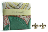 Fleur de Lis Stud Earrings