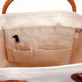 Flight Bag with Navy Trim