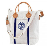 Flight Bag with Navy Trim