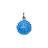Small Colby Davis Compass Charm in French Blue
