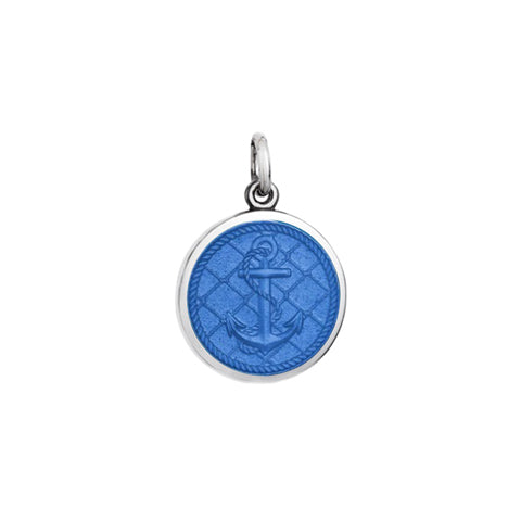 Small Colby Davis Anchor Charm in French Blue