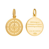 Small Gold Colby Davis Compass Charm