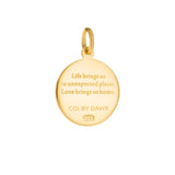 Small Gold Colby Davis Compass Charm
