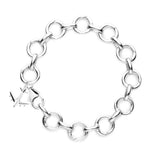 Whale Tail Bracelet Charm in Sterling Silver