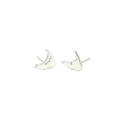 Island Stud Earrings in Silver