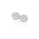Script Monogram Post Earrings