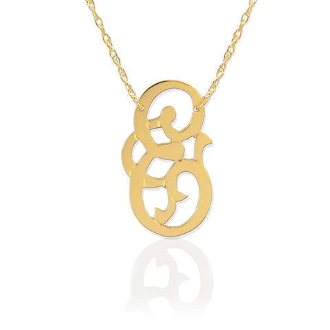 Fancy Initial Necklace by Jane Basch