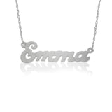 Small Script Nameplate Necklace by Jane Basch