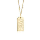 Nantucket Luggage Tag Charm in Gold Vermeil by Jet Set Candy