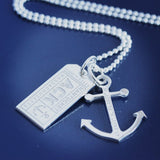 Nantucket Anchor Coordinates Charm in Sterling Silver by Jet Set Candy