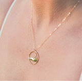 Large Ring Around Nantucket Necklace in Gold by Skar Jewelry