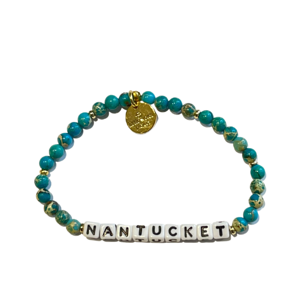 Little Words Project Nantucket Aquamarine Stone Bracelet