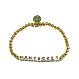 Little Words Project Nantucket Gold Bead Bracelet
