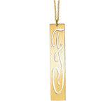 Long Pierced Letter Necklace by Jane Basch