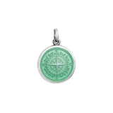 Small Colby Davis Compass Charm in Light Green
