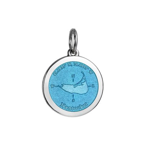 Medium Nantucket Bracelet Charm in Light Blue