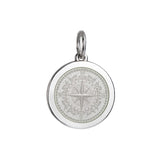 Medium Colby Davis Compass Charm in White