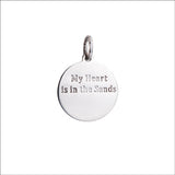 Medium Colby Davis Sanddollar Charm in White