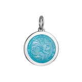 Medium Colby Davis St. Christopher Charm in Light Blue