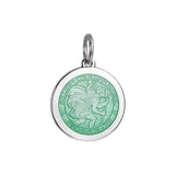 Medium Colby Davis St. Christopher Charm in Light Green