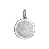 Medium Colby Davis St. Christopher Charm in White