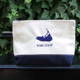 Island Make Up Bag in Navy