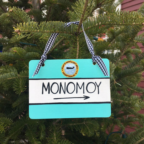 "Monomoy" Street Sign Ornament