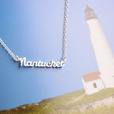 Nantucket Script Necklace