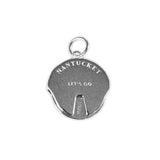 Nantucket Spinner Bracelet Charm in Sterling Silver
