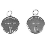 Nantucket Spinner Bracelet Charm in Sterling Silver