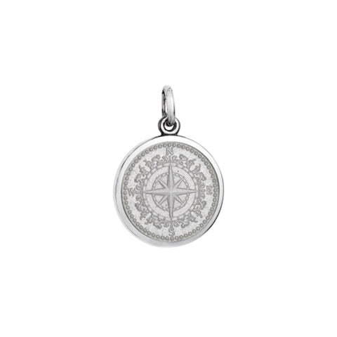 Small Colby Davis Compass Charm in White