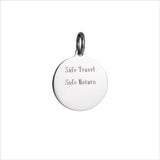 Small Colby Davis St. Christopher Charm in Gray