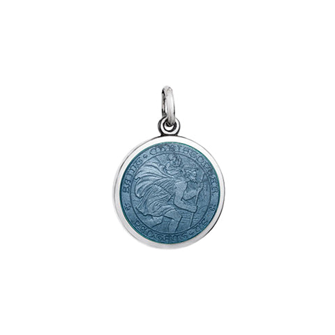Small Colby Davis St. Christopher Charm in Gray