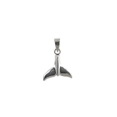 Whale Tail Charm in Sterling Silver