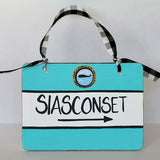 "Siasconset" Nantucket Street Sign Ornament