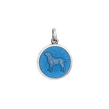 Small Colby Davis Dog Charm in French Blue