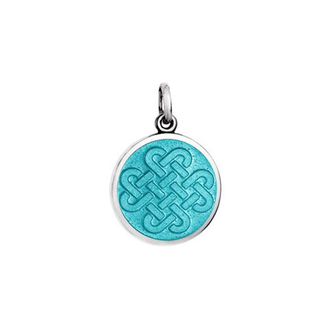 Small Colby Davis Friendship Knot Charm in Light Blue