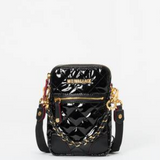 MZ Wallace Micro Crosby in Black Lacquer