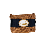 Nantucket Short Oval Basket with Black Ribbon