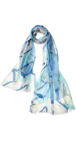 Cavello Featherweight Cashmere Scarf in Turquoise