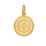 Small Gold Colby Davis Compass Charm